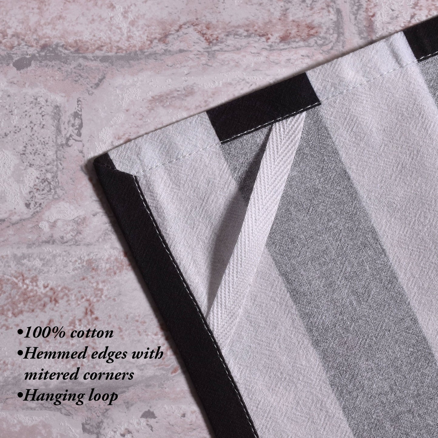 Sally Eckman Roberts Lemon Branch Stripe 100% Cotton Flour Sack Kitchen Towel
