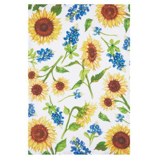 Sally Eckman Roberts Sunflowers 100% Cotton Flour Sack Kitchen Towel