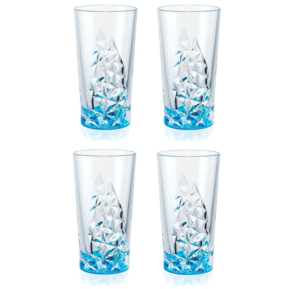 Merritt Glacier 14-ounce Acrylic Tumbler, BPA-Free, Set of 4