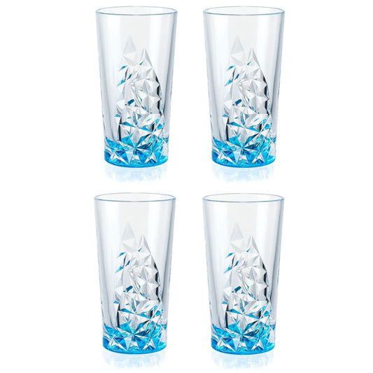 Merritt Glacier 14-ounce Acrylic Tumbler, BPA-Free, Set of 4