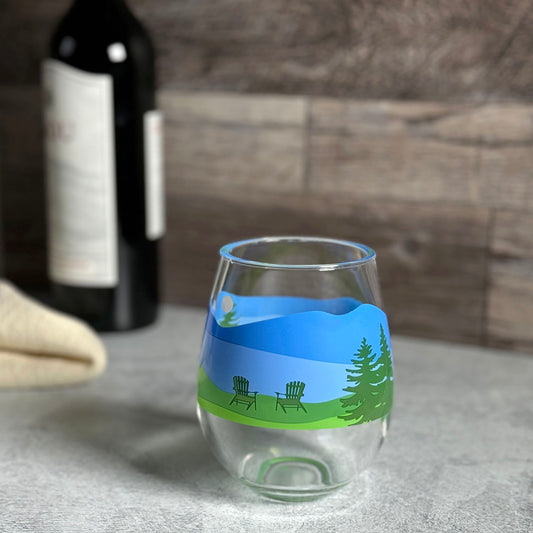 Lakeview by Kate Nelligan 15-ounce Acrylic Wine Tumbler, BPA-Free