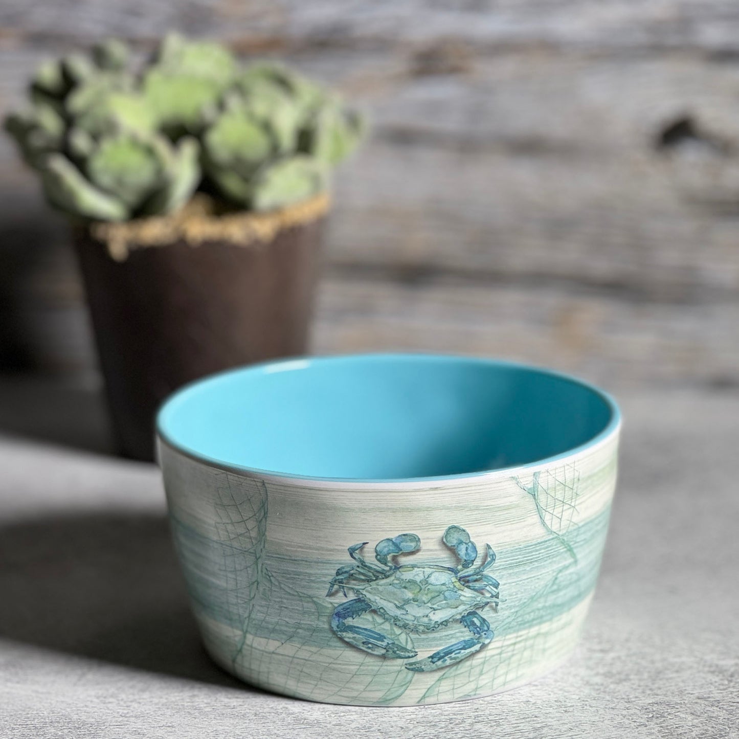 Merritt Designs Northpoint Crab 5-1/2" Melamine Single Serving Salad Bowl, Multi