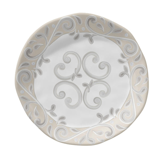 Merritt Sahara Beige 8-1/2" Melamine Salad Plate, Set of 6