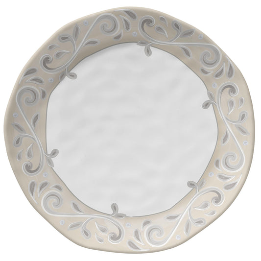 Merritt Sahara Beige 10-1/2" Melamine Dinner Plate, Set of 6