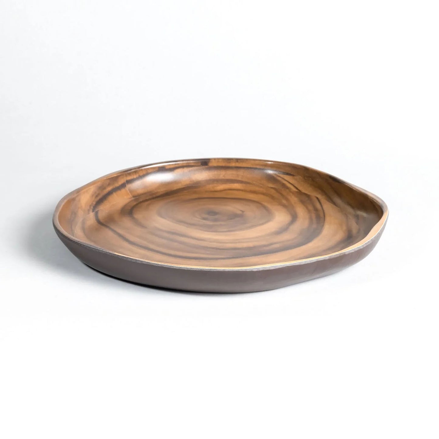 Merritt Designs Faux Sequoia Wood 9-1/2" Melamine Dinner Plate, Set of 6