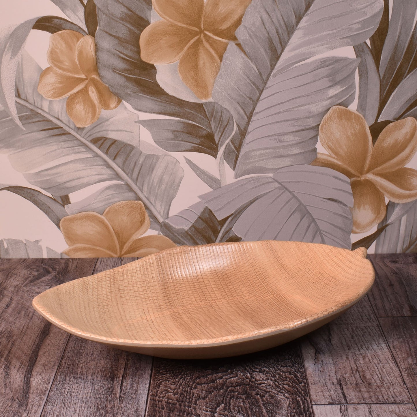 Merritt Designs Banana Leaf Melamine Salad Bowl, BPA Free