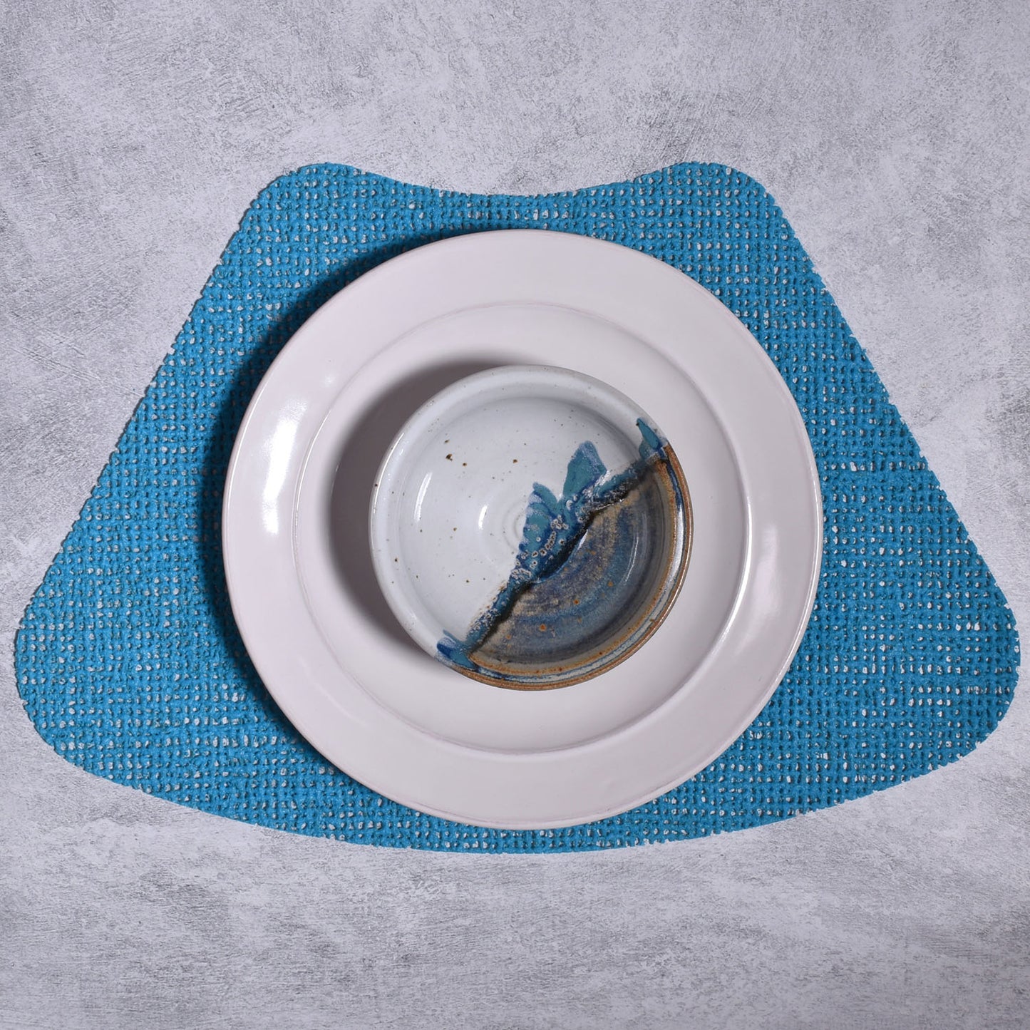 Merritt Fishnet Wedge 19 x 13 Vinyl Placemat, Set of 4