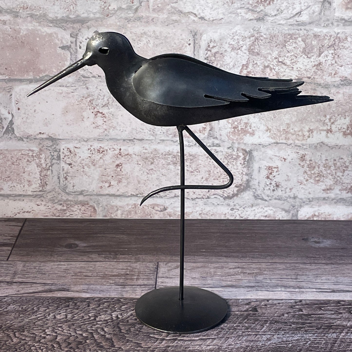Blackthorne Forge 9" Sandpiper Steel Sculpture, Handcrafted in Vermont