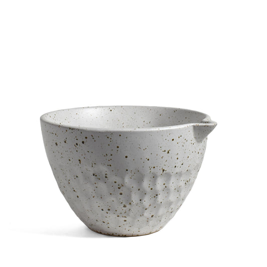 Speckled White 2-Quart Stoneware Mixing Bowl