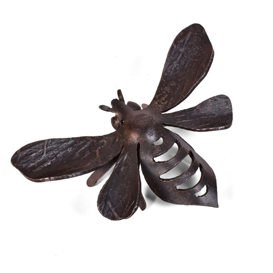 Blackthorne Forge 6-3/4" Bumblebee Steel Sculpture Paperweight, Handcrafted in Vermont