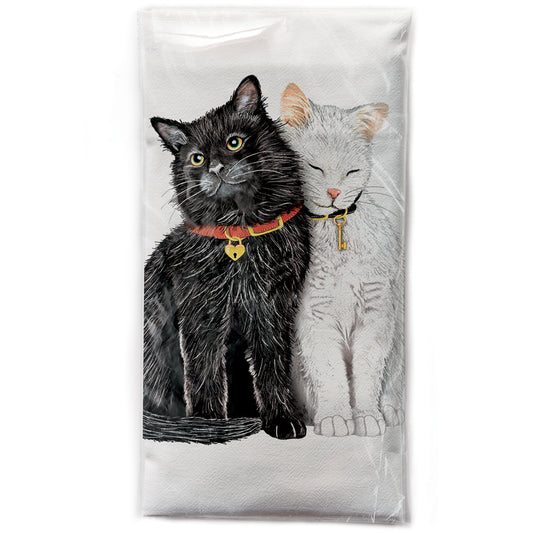 Mary Lake-Thompson Cuddly Cats Cotton Flour Sack Kitchen Dish Towel