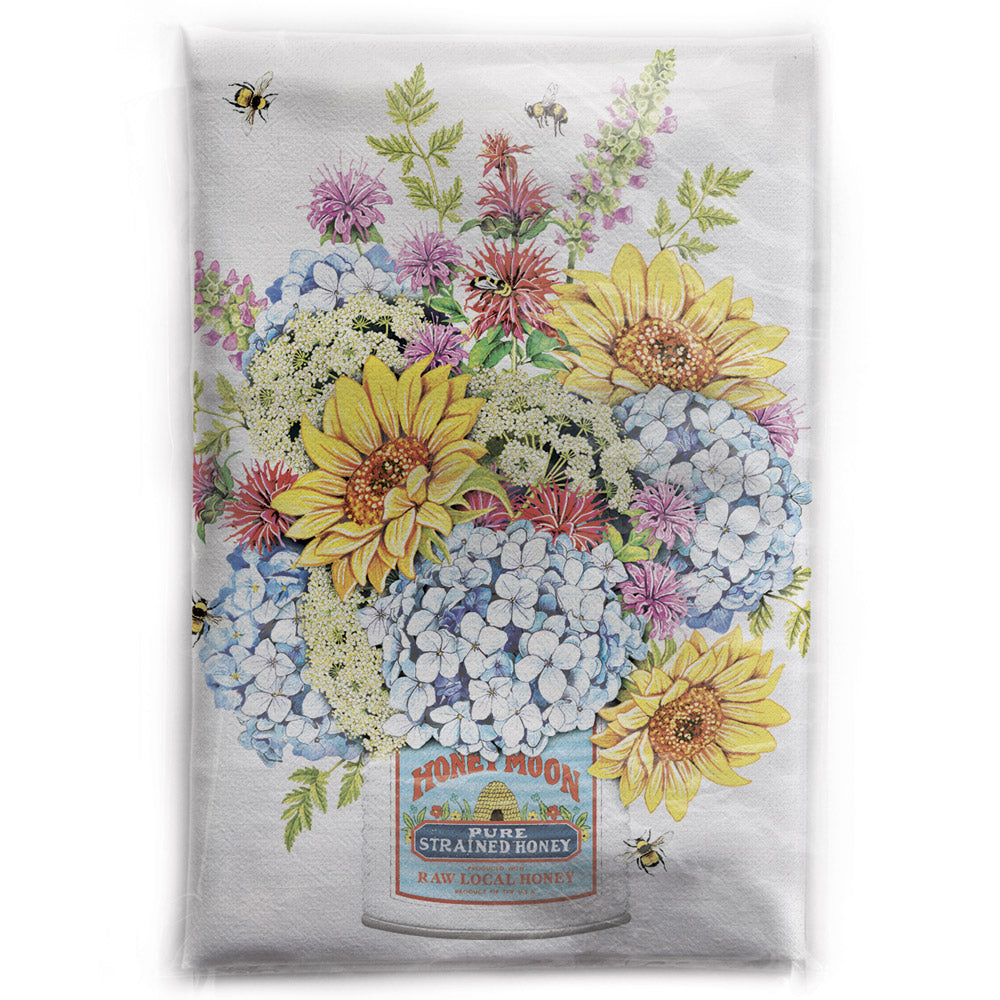 Mary Lake-Thompson Wildflower Bouquet in a Can Cotton Flour Sack Dish Towel