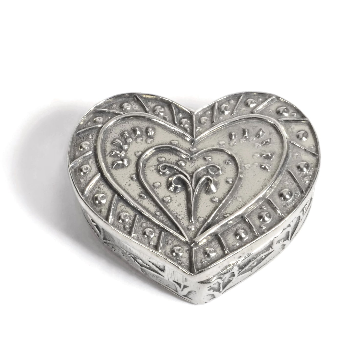 Crosby & Taylor Heart 2-1/4" Small Pewter Keepsake Box, Handmade in the USA