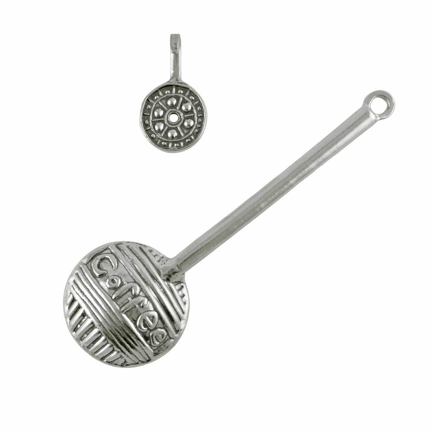 Crosby & Taylor Pewter Coffee Scoop with Hook, Handmade in the USA