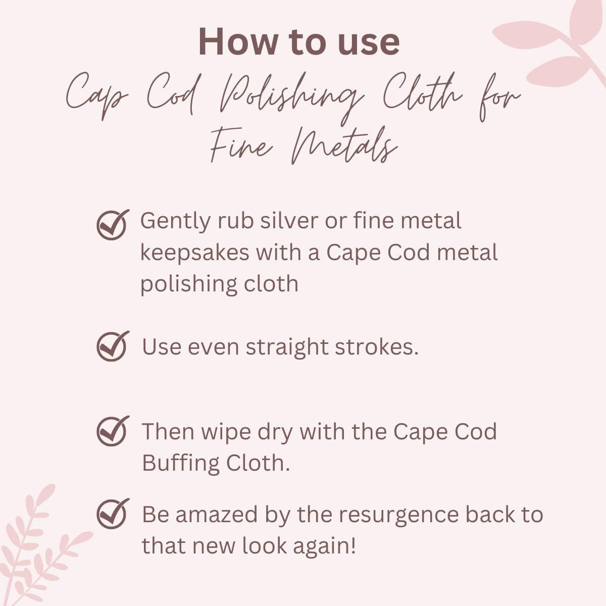 Cape Cod® Metal Polishing Cloths with Buffing Cloth, Gloves, and Decorative Tin