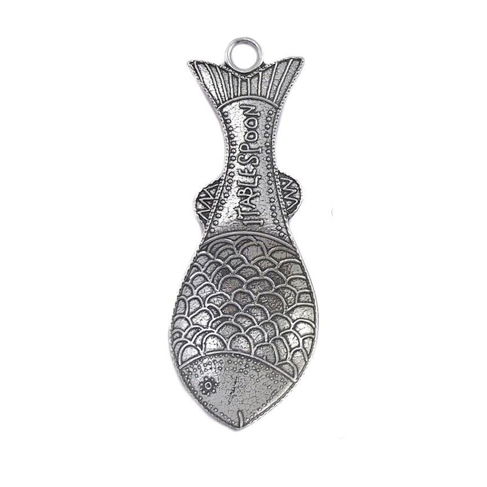 Crosby & Taylor Replacement Pewter Measuring Spoon, Fish Pattern