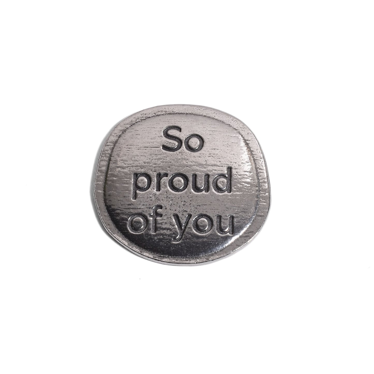Crosby & Taylor So Proud of You Pewter Sentiment Token Coin, American Handmade