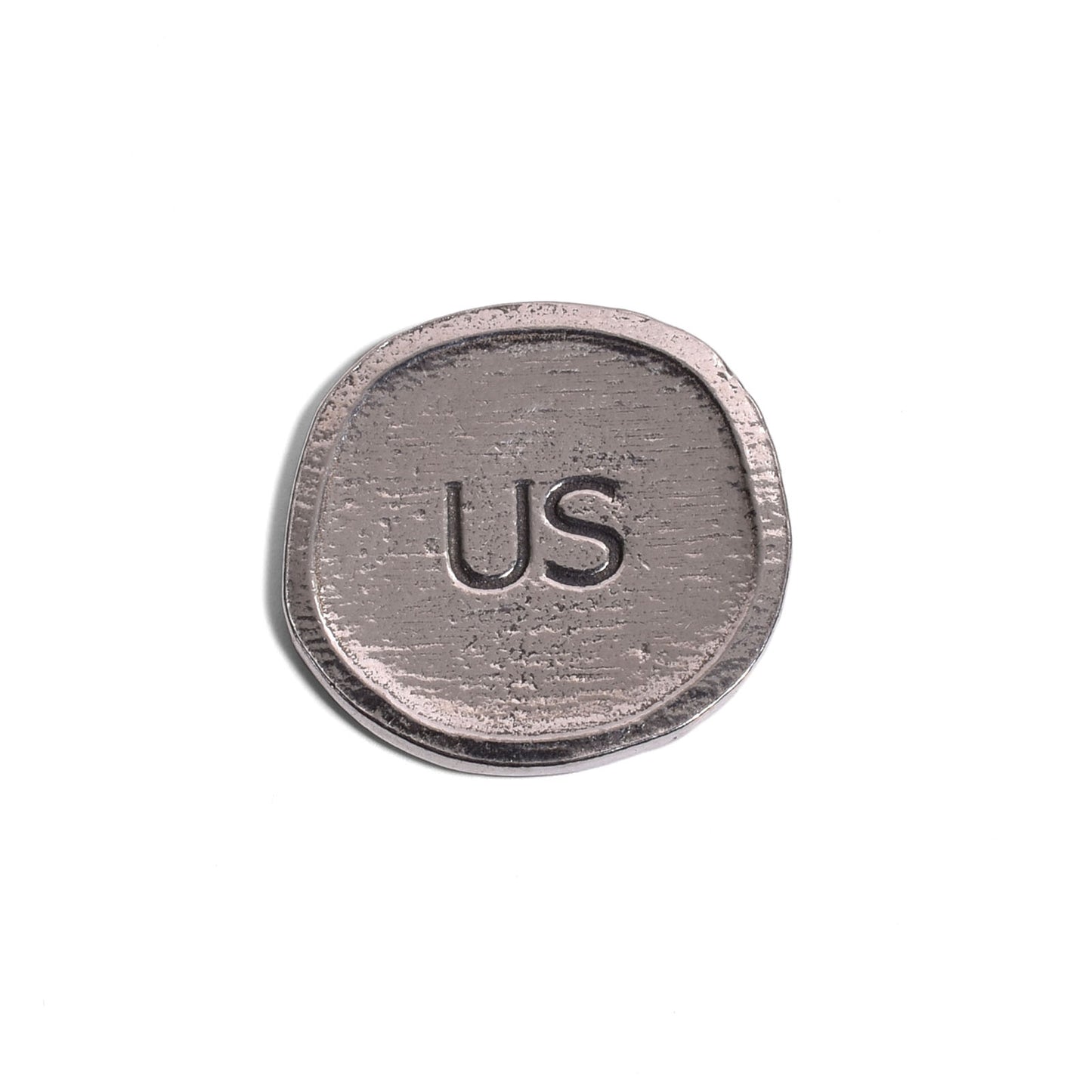 Crosby & Taylor "You Me US" Lead-Free American Pewter Pocket Sentiment Token Expressing Love and Commitment