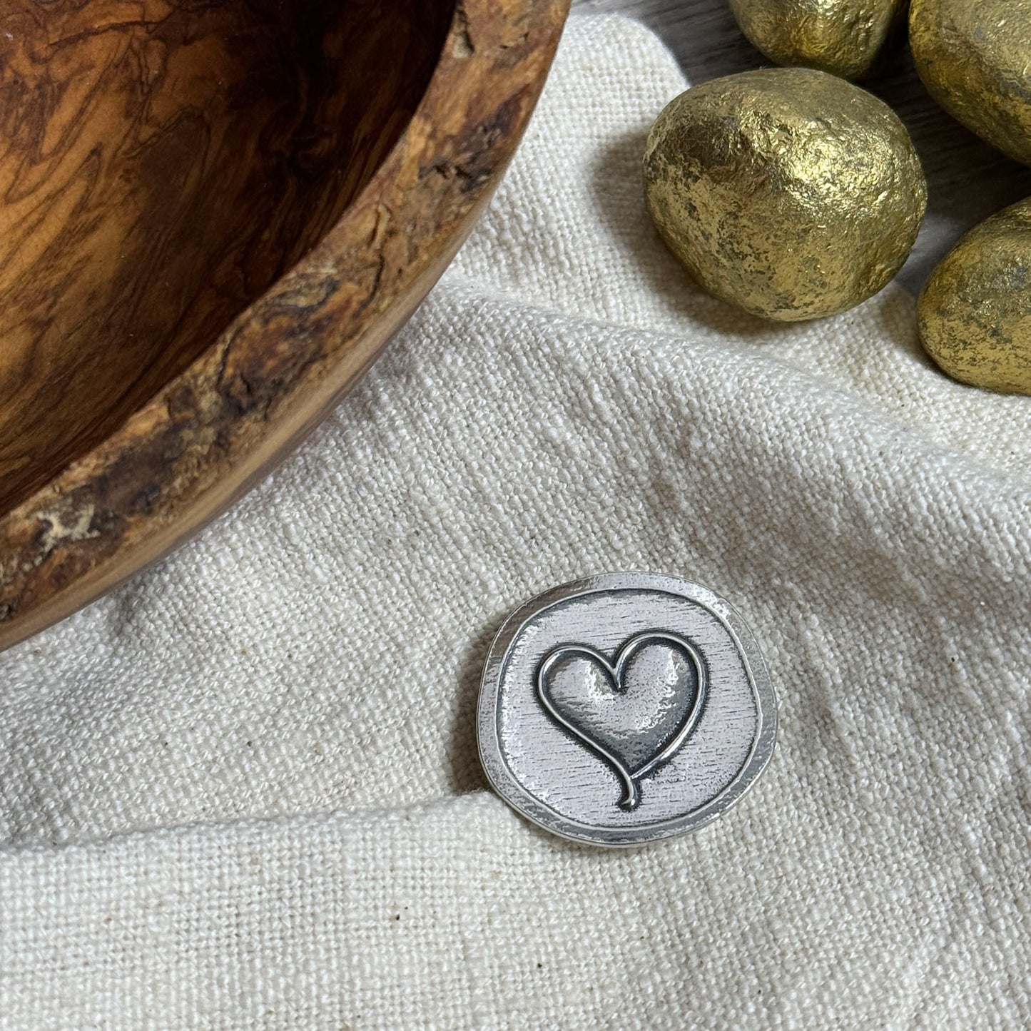 Crosby & Taylor You're Never Alone Pewter Sentiment Token, American Handmade