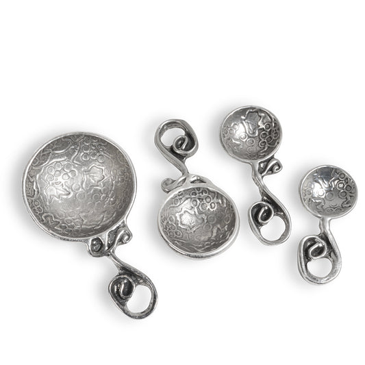 Crosby & Taylor Replacement Pewter Measuring Spoon, Vineyard Pattern