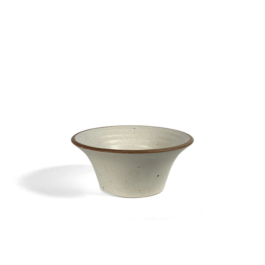 Creative Co-Op Small 4-1/2" Round Stoneware Bowl with Matte Glaze in Speckled Cream for Sauces, Nuts, or Votive Candles