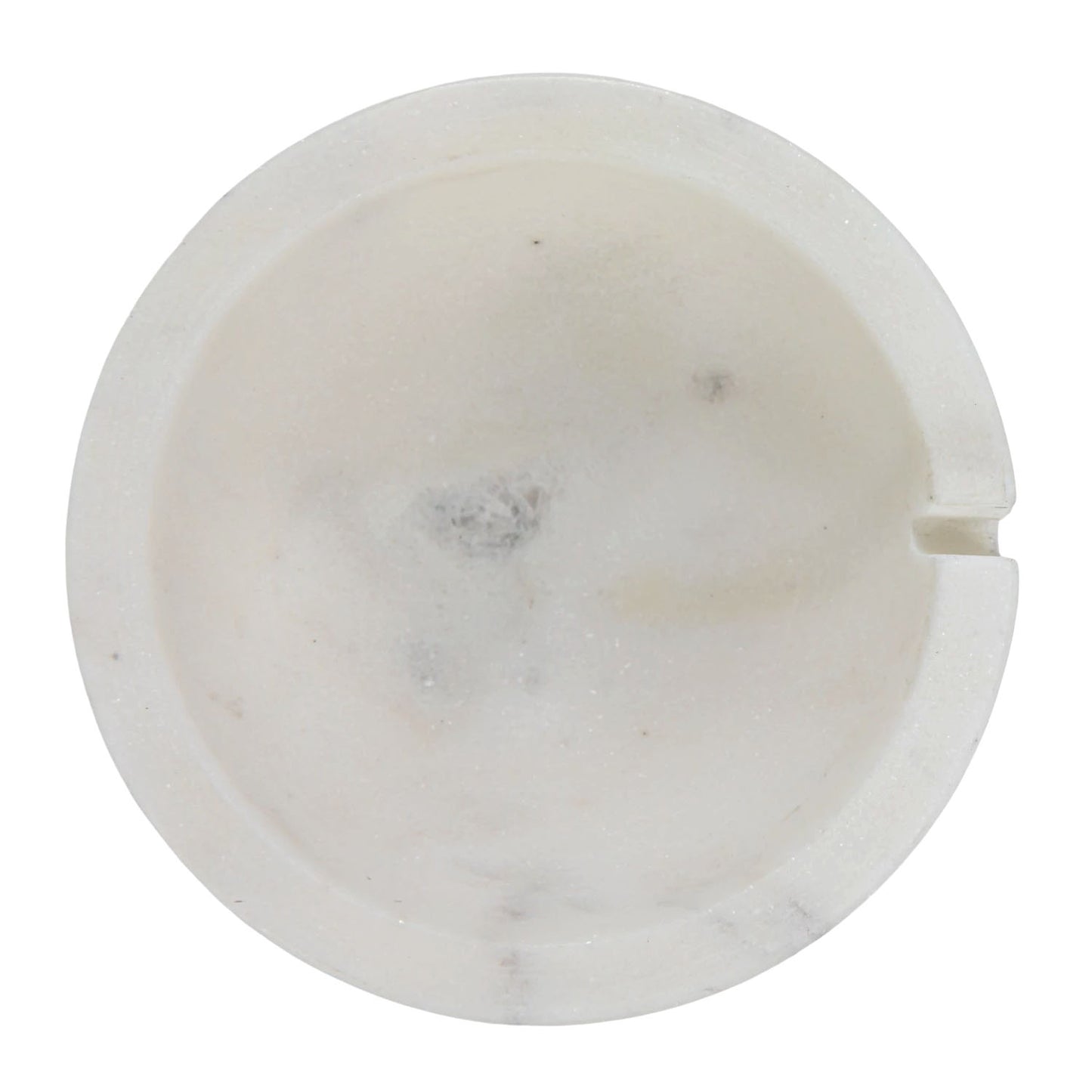 Creative Co-Op White Marble 8" x 4" Cheese Board with Bowl and Canape Knife