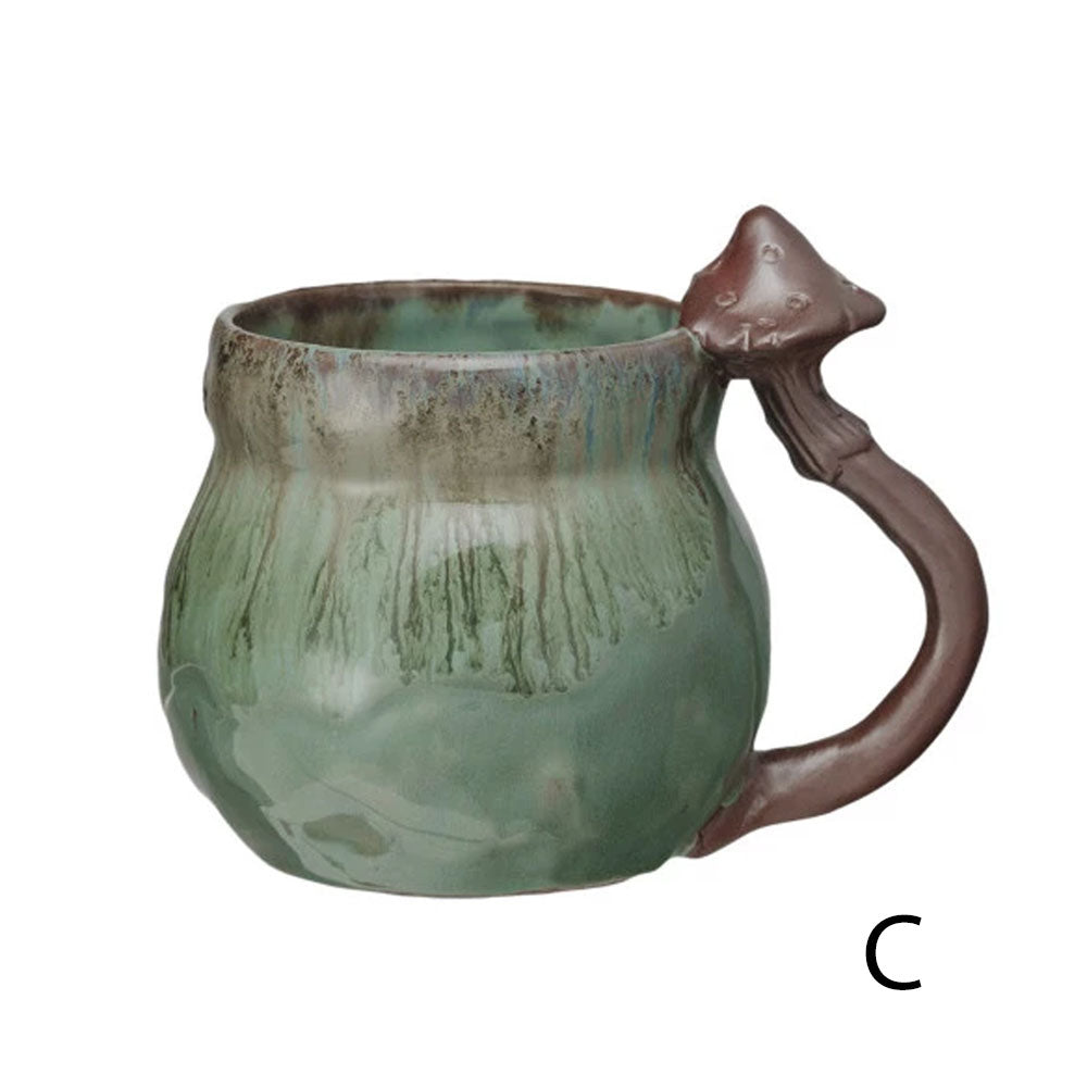 Stoneware Mug with Mushroom Handle, Open Stock