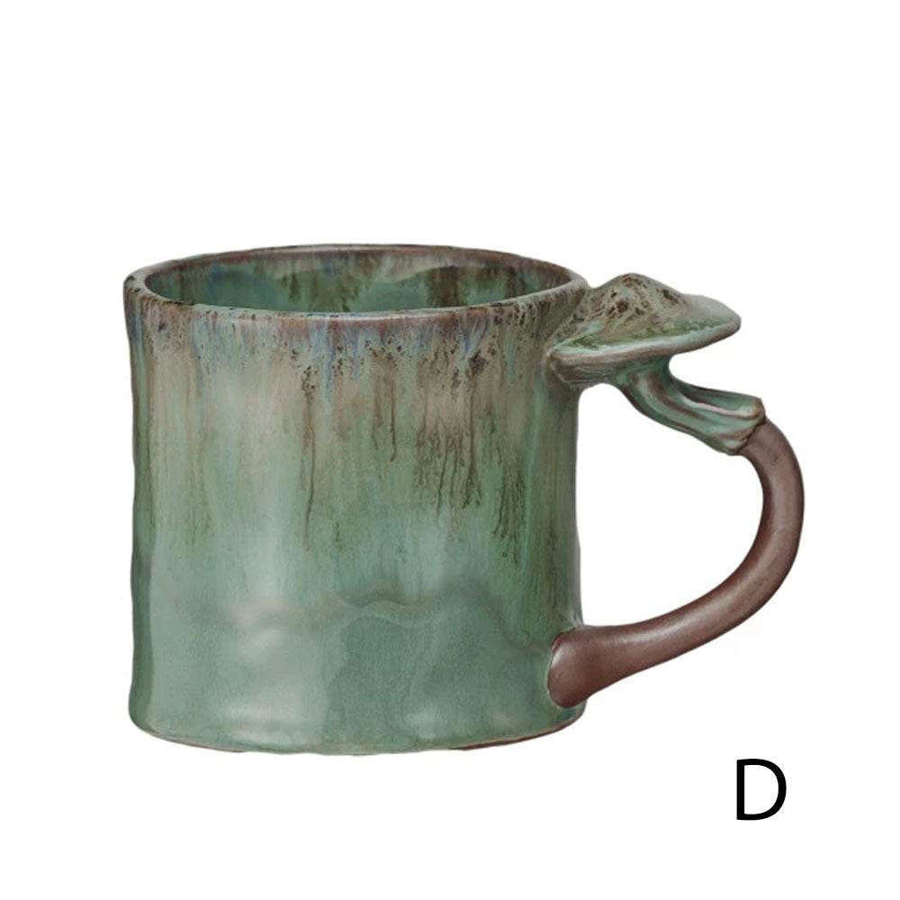 Stoneware Mug with Mushroom Handle, Open Stock