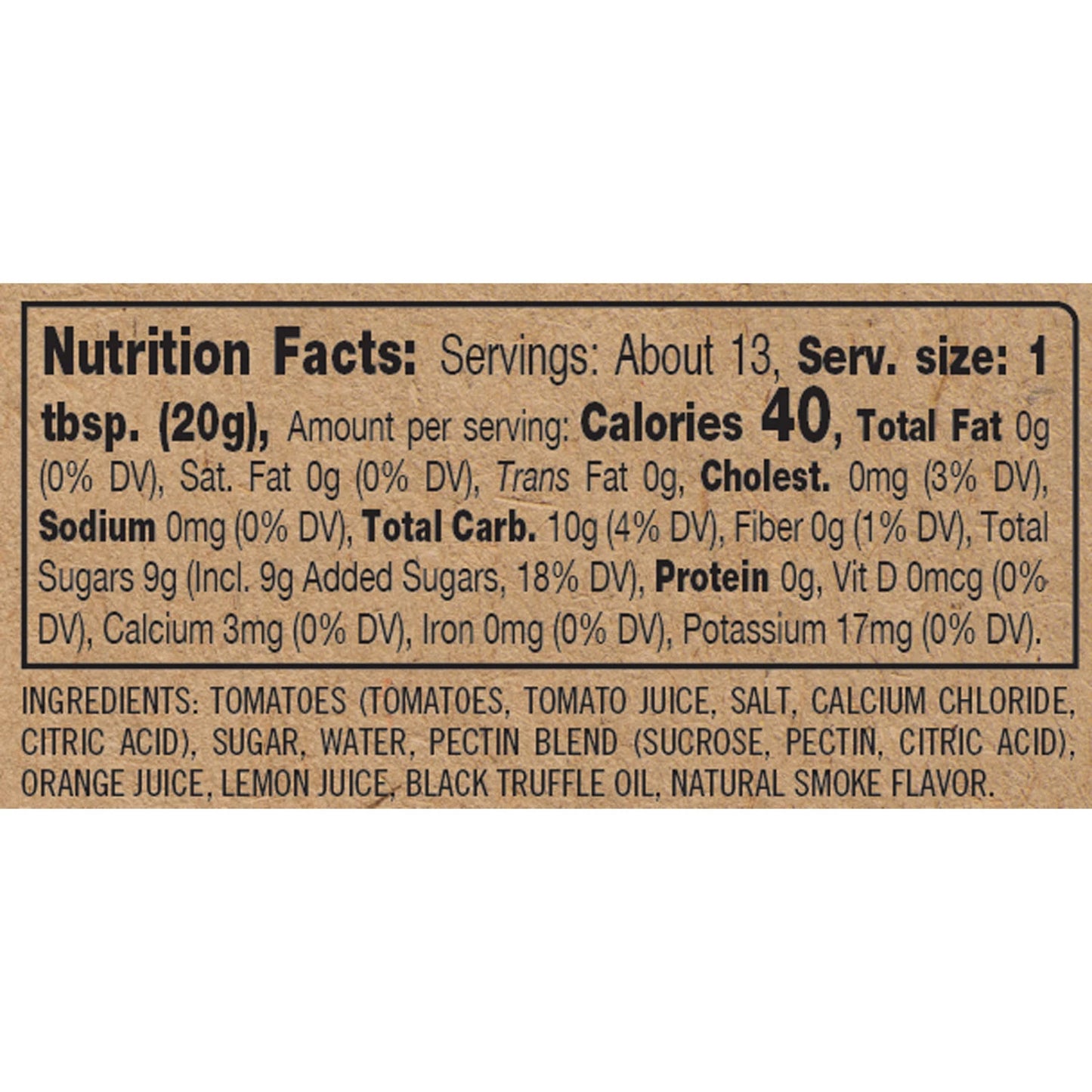 Finch + Fennel™ Smoked Tomato Truffle Jam, 9-ounce Jar