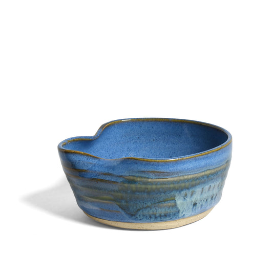 Handmade American Pottery Salsa, Tapenade, Dip Bowl with Spout