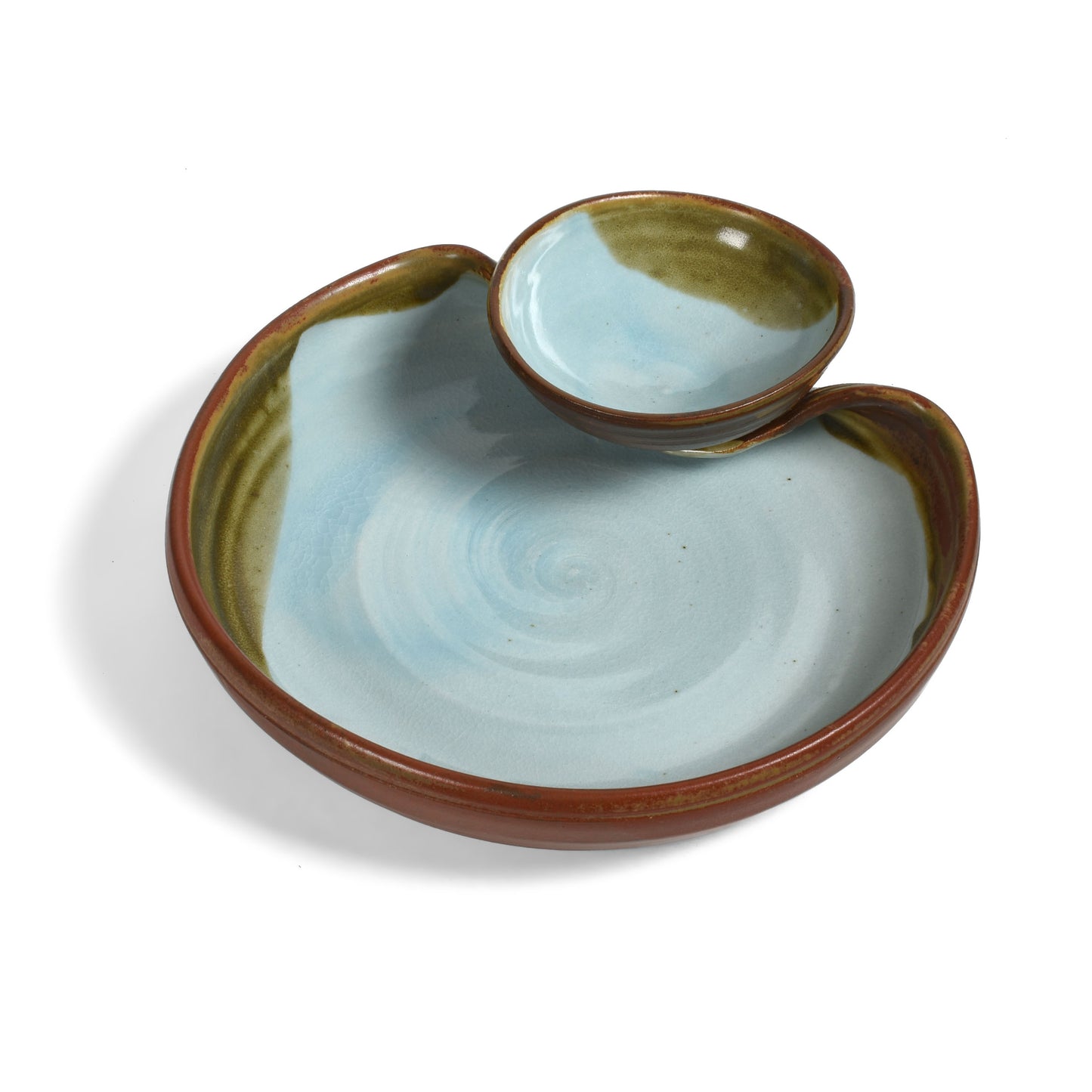Small Chip & Dip Bowl by Holman Pottery, Robin's Nest, Each One Varies