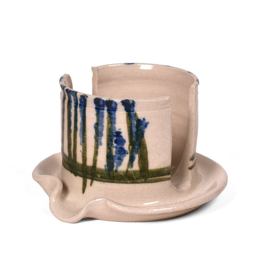Holman Pottery American Handmade Sponge Holder, Wildflower