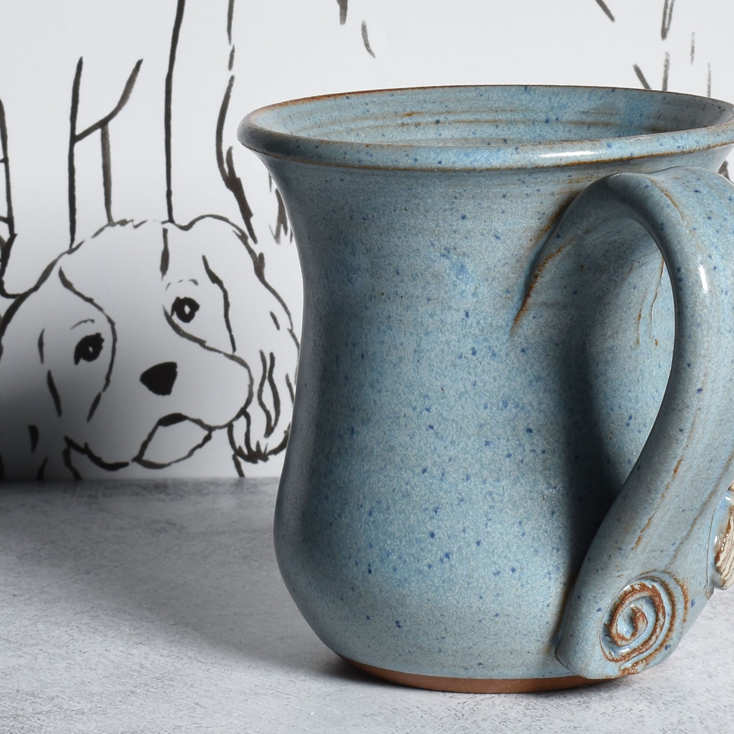 I Love Dogs Handmade American Pottery Coffee Mug