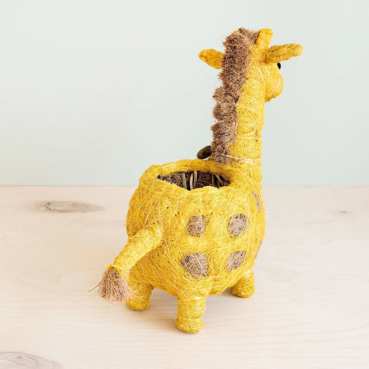 Baby Giraffe Coconut Fiber Planter, Handmade in the Philippines