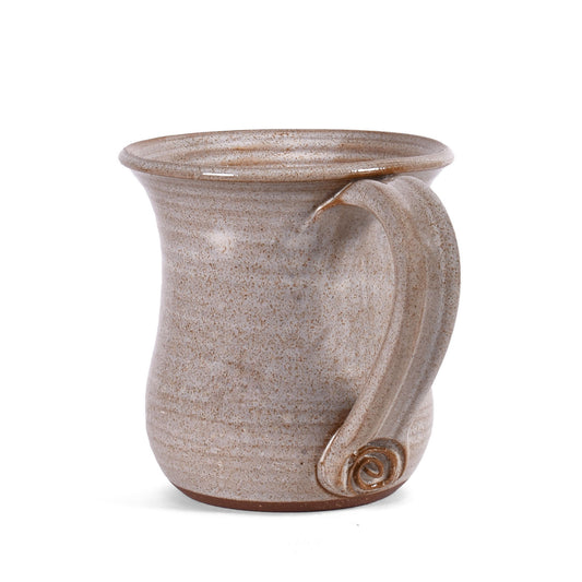 Christmas Crow with Santa Cap Coffee Mug by MudWorks Pottery, Handmade in the USA