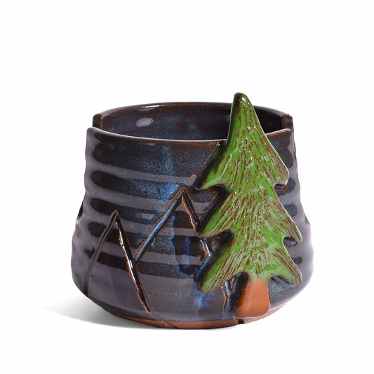 Mountain Scene Sponge Holder by MudWorks Pottery