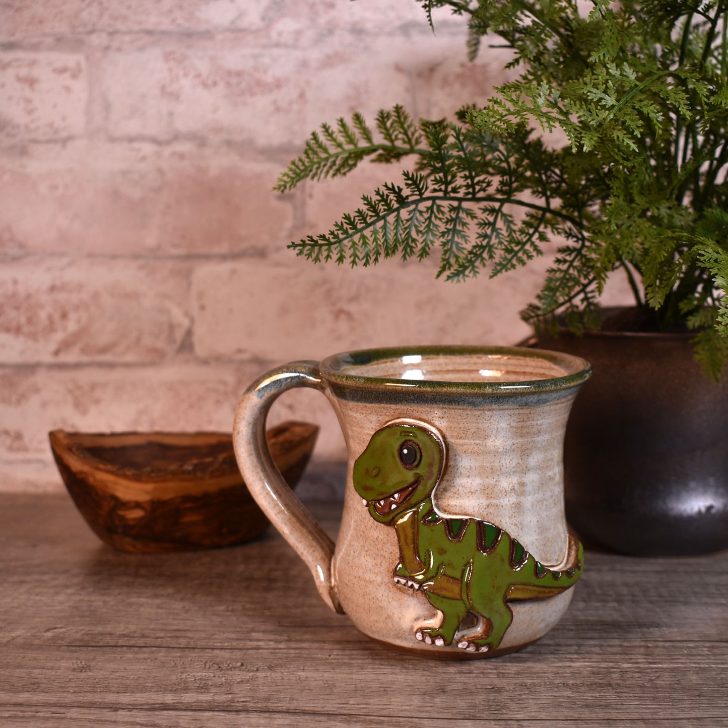 T-Rex Dinosaur Mug by MudWorks Pottery