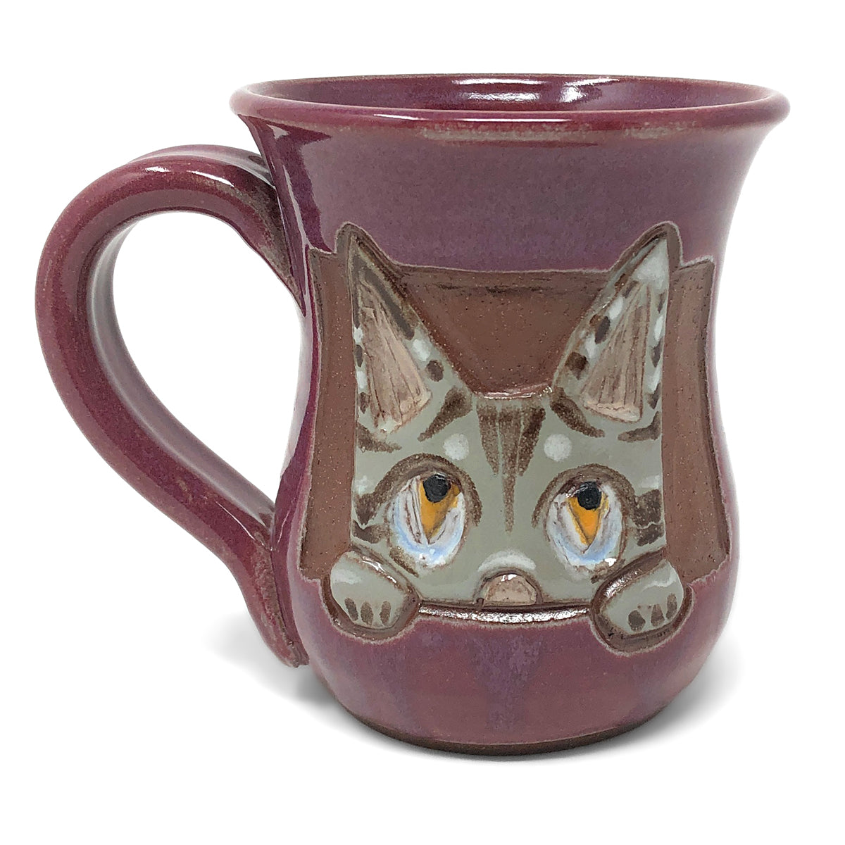 MudWorks Pottery Barry the Cat Mug