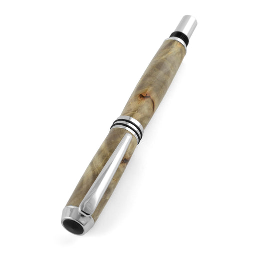 Natural Designs Woodturning Tycoon Rollerball Pen, Buckeye Burl