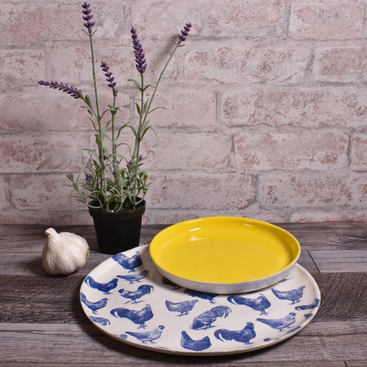 Nori's Wishes Studio Appetizer, Tapas, Dessert Plate, Yellow