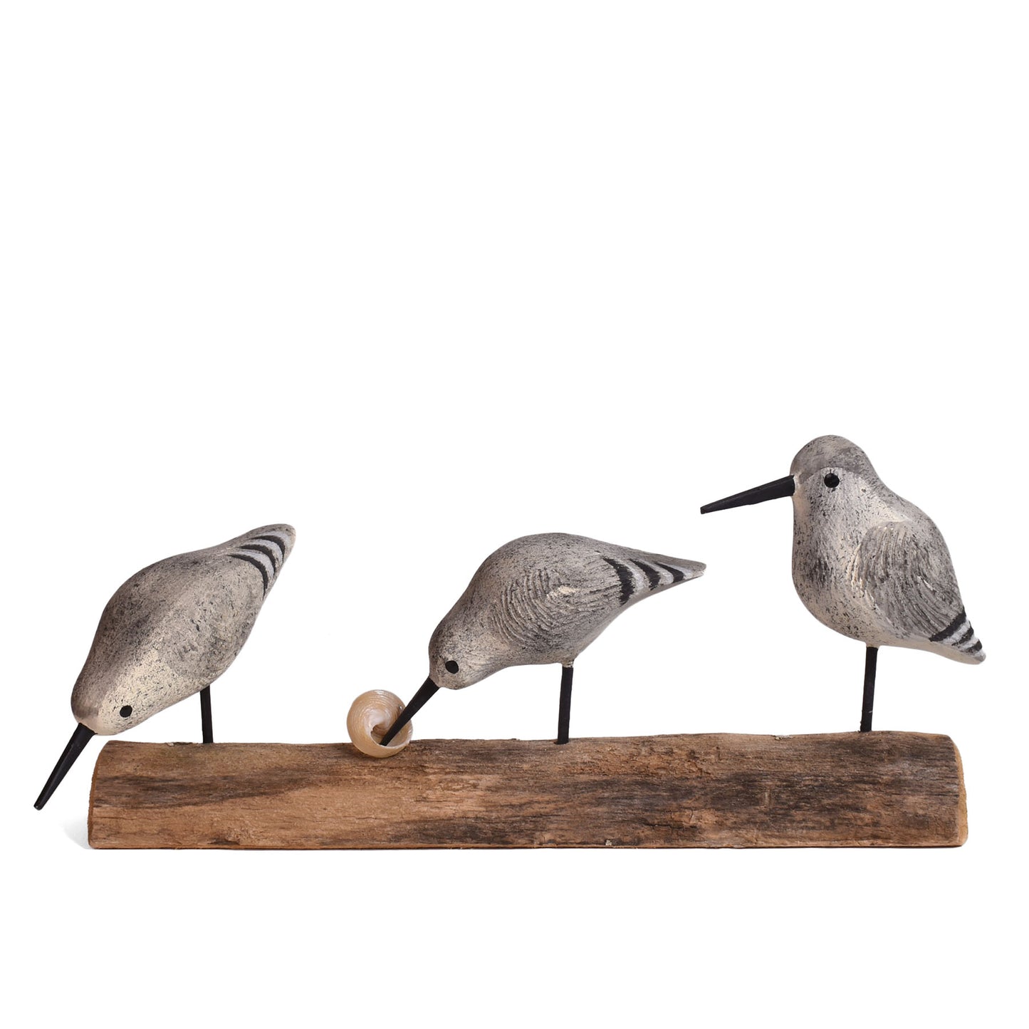 The Painted Bird by Richard Morgan Three Sandpipers Carved Wood Figurine