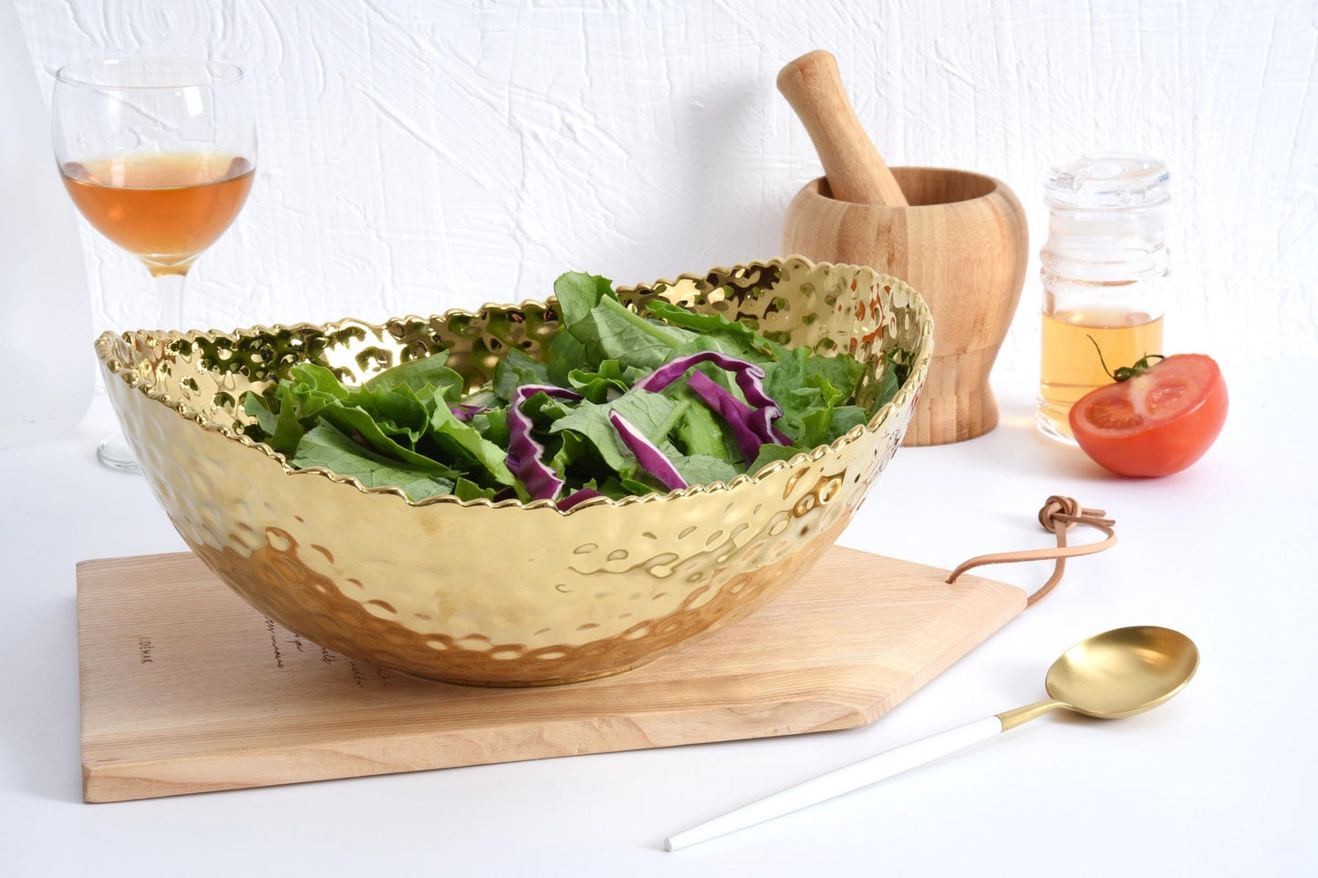 Pampa Bay Golden Millenium Large Oval Bowl, Oven-Safe, Titanium Plated Porcelain