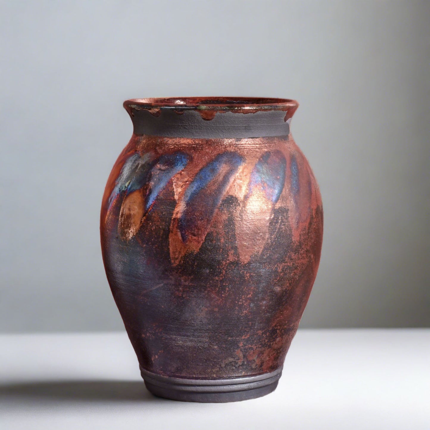 Raku Pottery 8" Vase by PotTerre, Each One Unique