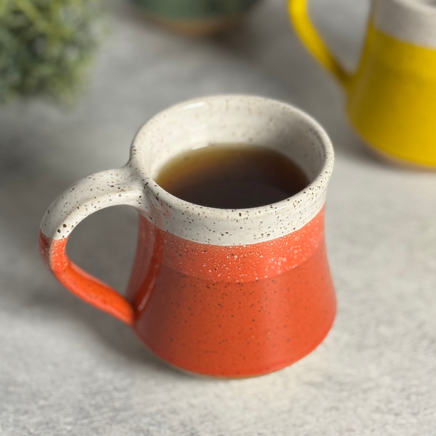 RachaelPots American Handmade 10-oz. Taper Coffee Mug, Coral