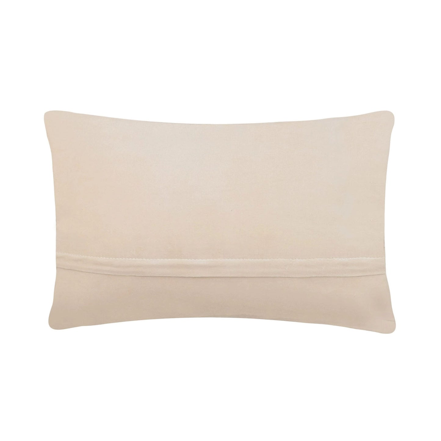 Whale Hooked Wool 12" x 8" Lumbar Throw Pillow with Polyfill Insert, Blue and White