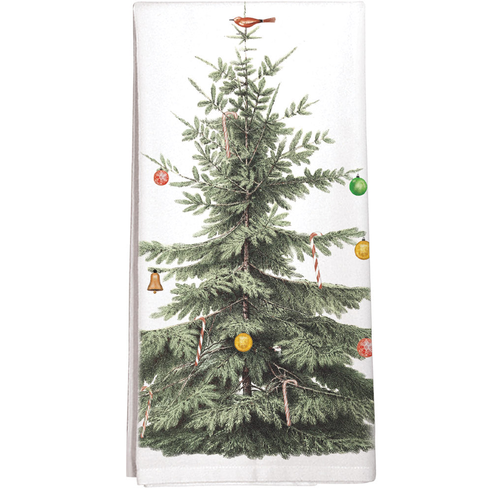 Montgomery Street Ornament Tree Cotton Flour Sack Kitchen Dish Towel