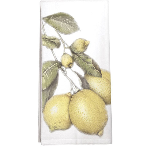 Montgomery Street Three Lemons Cotton Flour Sack Dish Towel