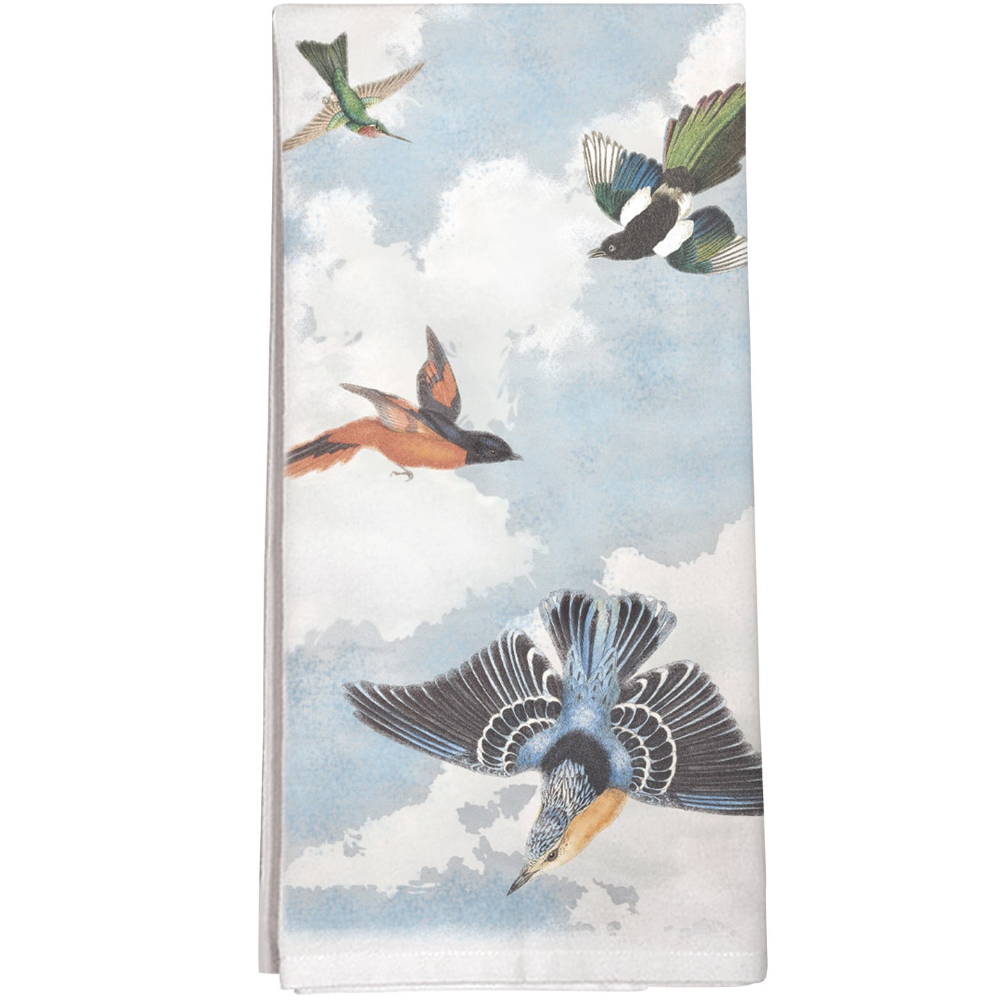 Montgomery Street Sky Birds Cotton Flour Sack Kitchen Dish Towel