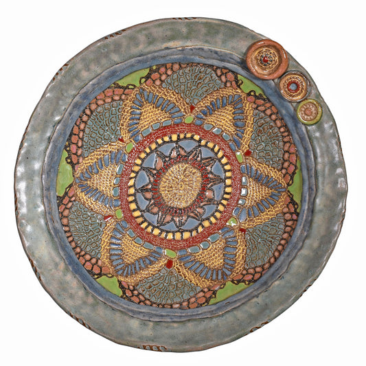 Laurie Pollpeter Eskenazi Estelle 13" Centerpiece Bowl, Collectible Handmade American Pottery