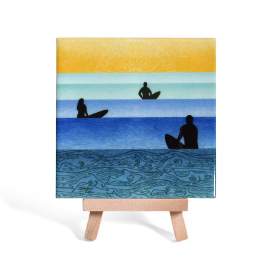 Serenity by Stephanie Kiker 4-1/4" Decorative Ceramic Tile Plaque